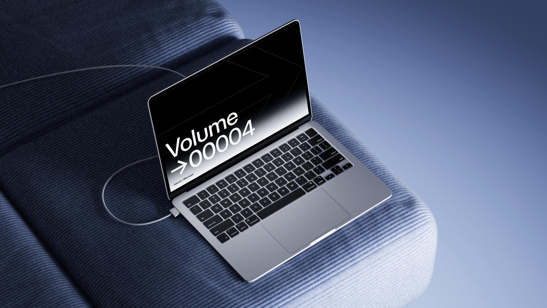 iPhone & MacBook Mockups On a Sofa scene 1