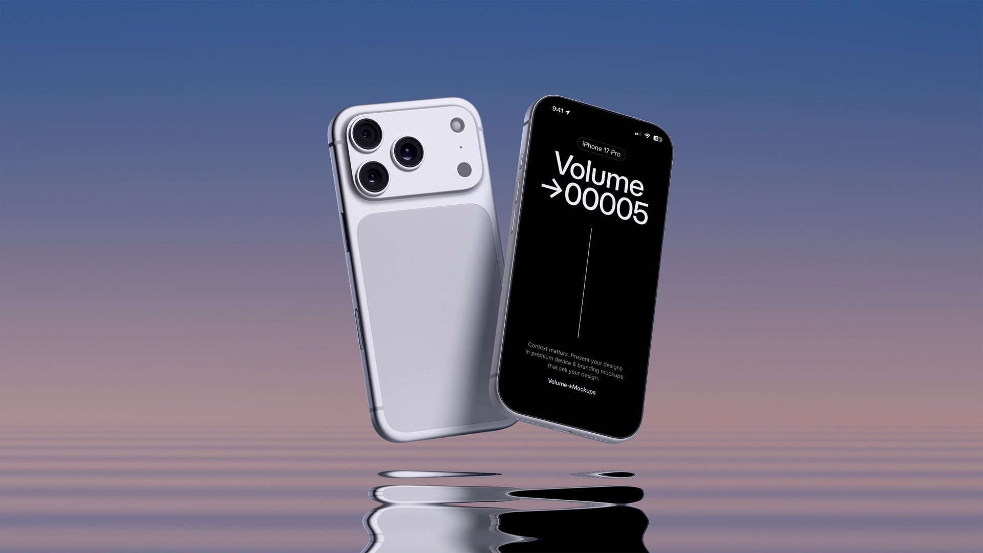 iPhone 17 Pro And Macbook Air Mockups at Dusk scene 4