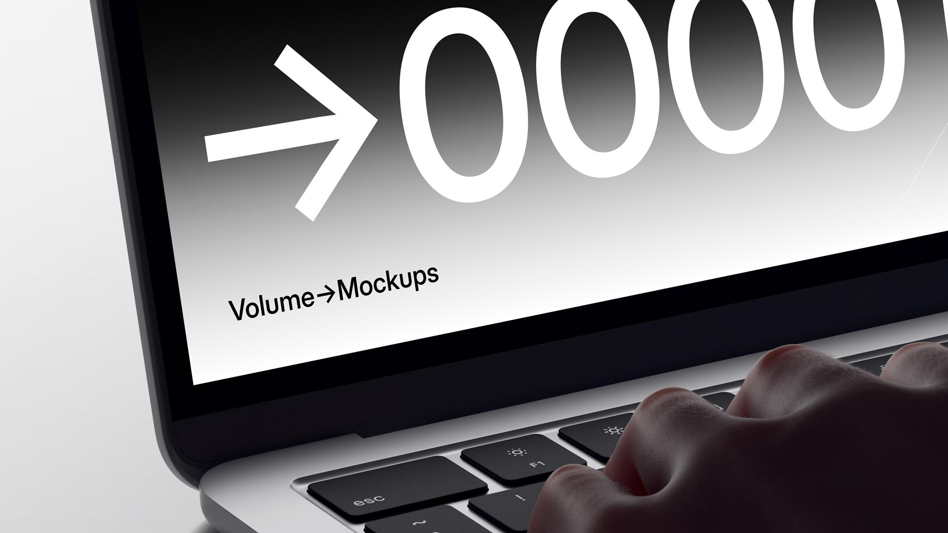 MacBook Mockups in Hands scene 5